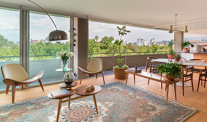 The stylish living space Condesa Parque Mexico